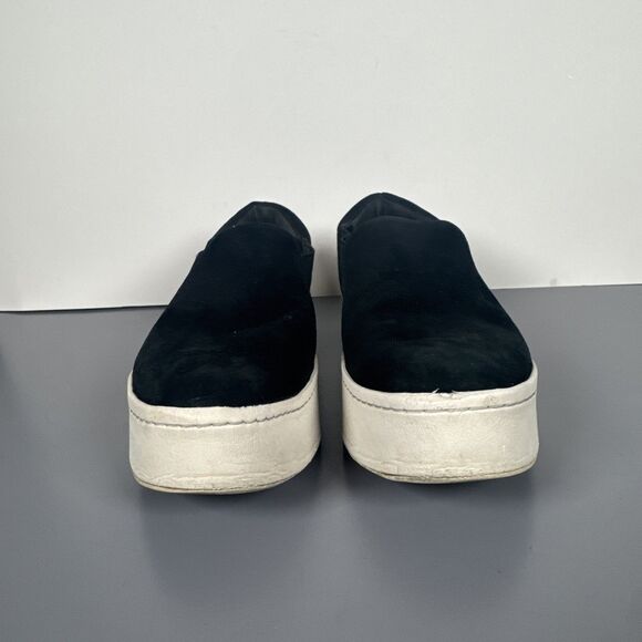 Vince Warren‎ Slip-On Platform Sneaker Women's Size US 8 M/ EUR 38 Black Suede - Picture 3 of 11